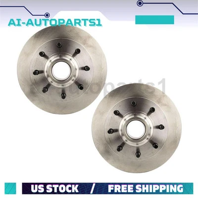 For 1995 - 1998 1999 2000 Chevrolet C2500 2pcs Front Brake Rotors & Hub Assembly - Image 1 of 4