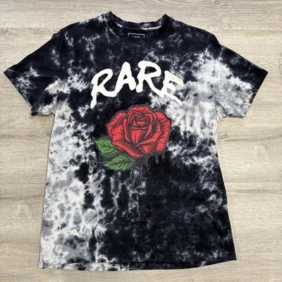 Camisa Rue21 Para Hombre Negra Blanca Tie Dye Rara Rosa Parche Camiseta Talla Grande Foto 1 de 3