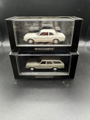 Ford Taunus coupè e Familiare  Minichamps  scala 1/43,  prima serie rare in box  - Immagine 1 di 4