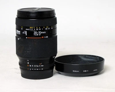 Nikon AF Nikkor 35-70mm 1:2.8 D Zoom Lens 35mm SLR Film DSLR Digital HB-1 Hood - Image 1 of 3