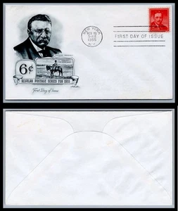 US FDC # 1039 6c Theodore Roosevelt  Artmaster  S.Cancel 1955, 9Q1393 - Picture 1 of 1