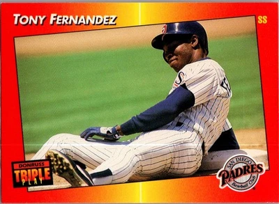 1992 Triple Play Tony Fernandez #165 San Diego Padres - Image 1 of 2