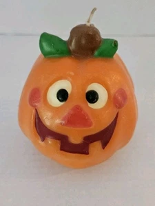 Vintage Gibson Halloween Candle Pumpkin Jack O’Lantern New - Picture 1 of 3