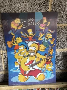 The Simpsons Holographic Poster 26” Inch By 19” Inches Rectangle 2011 Free Post - Picture 1 of 6