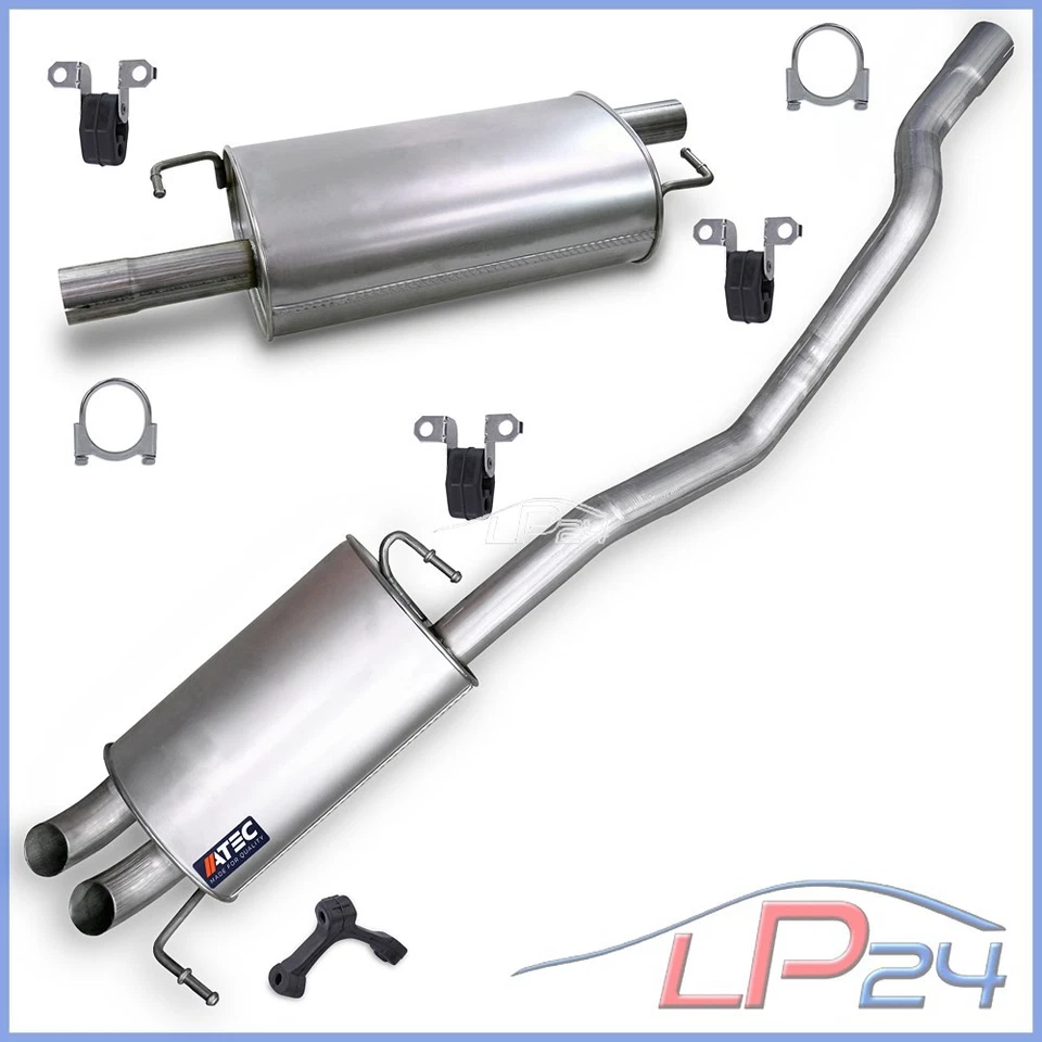 SILENCIEUX CENTRAL SILENCIEUX ARRIÈRE POUR VW MULTIVAN TRANSPORTER T5 BUS 2.0  - Photo 1/4