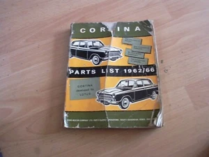 Ford Factory Parts catalogue Cortina Mk1 1962 - 1966 Saloon Estate inc Lotus GT - Picture 1 of 8
