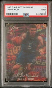 Jason Kidd 1995-96 Flair Hot Numbers PSA 9 MINT - Picture 1 of 2