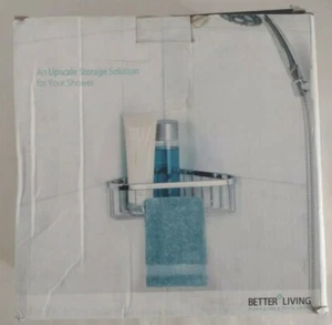 Better Living 11251 Bath Boutique Collection Corner Basket Chrome Rust Proof - Picture 1 of 6