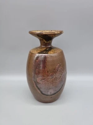 A Terry Davies, Cooper Studio Pottery Vase, Waisted Neck, 19cm High. - Image 1 of 4