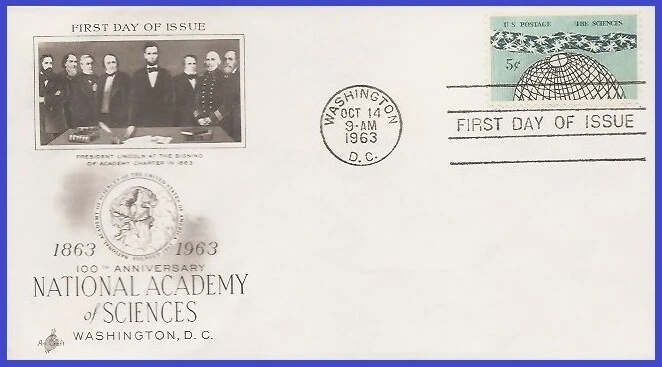 USA4 #1237 U/A ARTCRAFT FDC   Science - Image 1 of 1