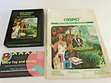 CASINO ATARI 2600 1978 CX2652 Video Game Program with MANUAL
