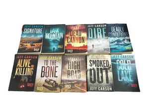 David Wolf Series Trade Paperback Books Jeff Carson Lot Of 10 Smoked Out Dire + - Picture 1 of 4