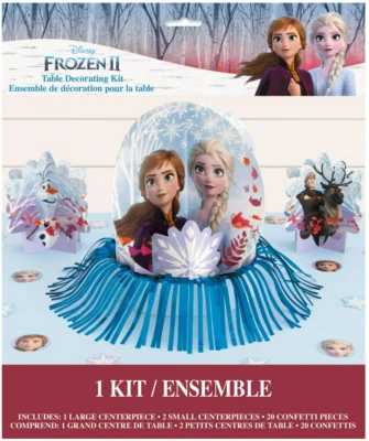 DISNEY FROZEN II Elsa Anna Olaf Party TABLE DECORATING KIT Centerpieces 23 pc - Image 1 of 4