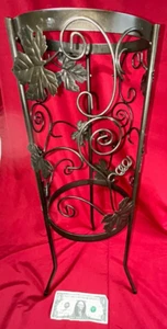 Candelabro vintage Partylite hoja de uva Sevilla 3 mechas Lg soporte de metal sin vidrio - Imagen 1 de 3