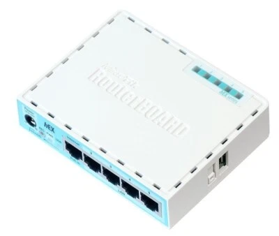 4752224002761 Mikrotik RB750GR3 wired router Gigabit Ethernet Turquoise, White M - Image 1 of 4