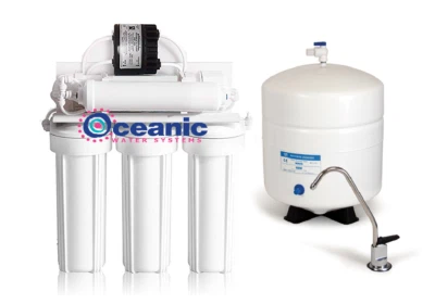 5 Stage Reverse Osmosis Drinking Water Filter System 100 GPD + Permeate Pump1000 - Image 1 of 4