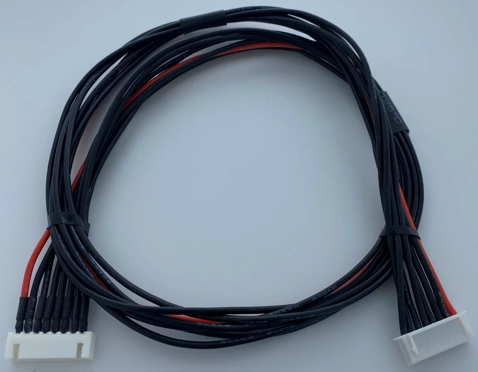 7S JST-XH Balance Tap Extension Adapter - 60CM 20awg Heavy Duty Red / Black Wire - Image 1 of 1