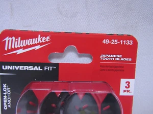 Milwaukee 49-25-1133 OPEN-LOK™ 1-3/8" HCS Japanischer Zahn Hartholzklinge (3er-Pack) - Bild 1 von 3