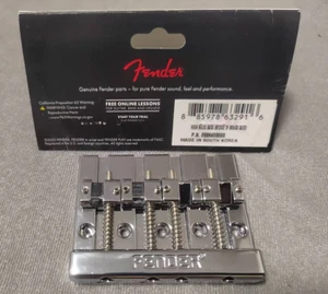Fender CHROME HIMASS Blocco Logo Alta Massa Basso 4 Ponte - Foto 1 di 2