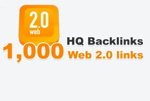 1,000 Web 2.0 backlinks. Most powerful backlinks! Limited Time Offer! - Picture 1 of 1