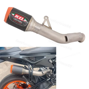 Modified Exhaust Tips Mid Link Pipe Slip on for Duke 790 18-23 Duke 890\R 20-23 - Picture 1 of 7