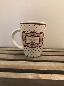 Tazza cacao cioccolato in gres Trisa *senza cucchiaio ceramica a pois - Foto 1 di 4