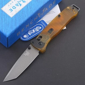 AXIS Lock Pei Transparent Handle Tanto Black Coated Stainless Steel Pocket Knife - Picture 1 of 6