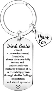 Work Bestie Schlüsselanhänger Kollegen Arbeitsabschied Geschenke für beste Freundin Mitarbeiterin Workma - Bild 1 von 3