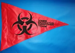 Custom ZOMBIE ERADICATION Dreieck Sicherheitsflagge SxS UTV JEEP ATV - Bild 1 von 4