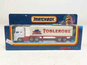 Matchbox CY 25 Convoy 1987 Toblerone Box-Truck Un-Punched NIB 8597 - Picture 1 of 4