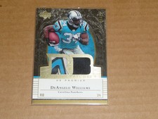2007 Upper Deck UD Premier DEANGELO WILLIAMS JERSEY GOLD PANTHERS /30 T155
