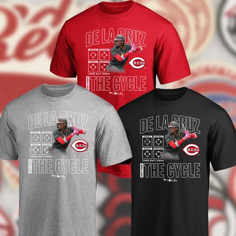NEW!! Elly De La Cruz Cincinnati Team Baseball Cycle 2023 T-Shirt S-5XL Gift Fan Cover