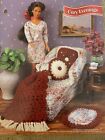 Annies Cozy Evenings Barbie Doll Crochet Pattern Pamphlet Lounge Chair Pillow