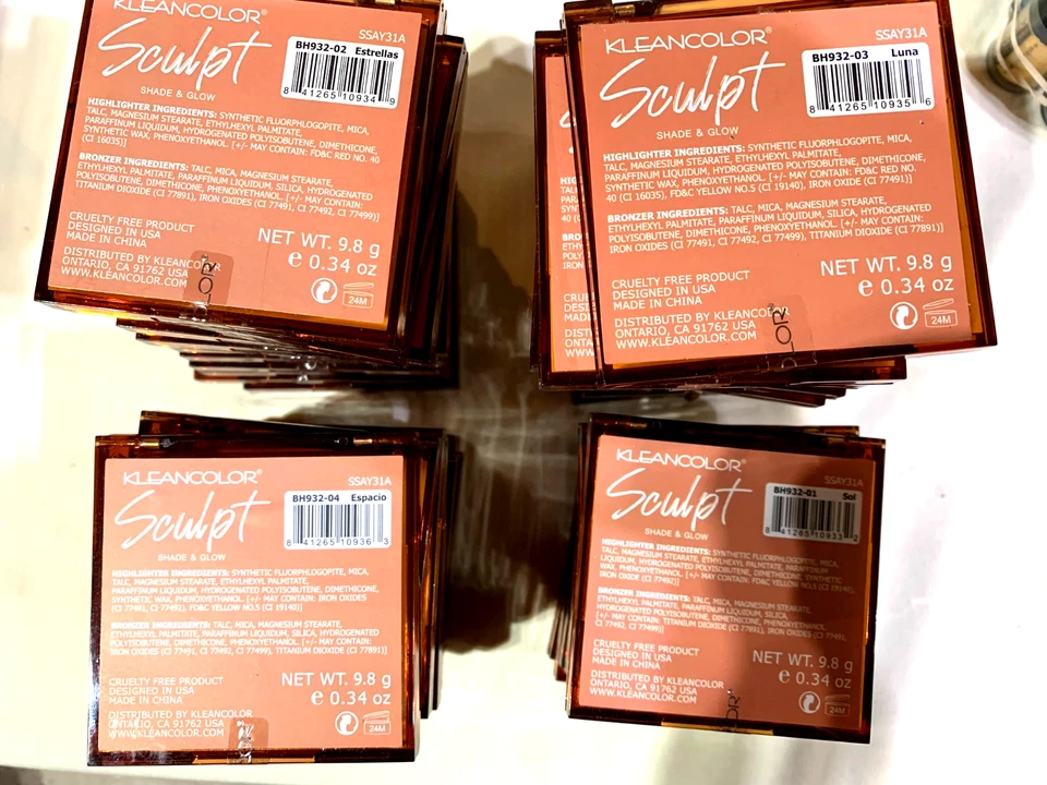 KleanColor Sculpt Shade &  Glow(Lot of 36)  with 4 Shades Included Ship #16 - Image 1 of 3