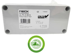 6.70" L x 3.10" W x 2.60" H - Plastic Enclosure w/ Cover - Fibox UL PC D 65 G - Picture 1 of 2