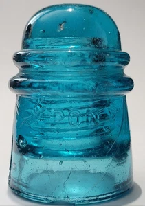 CD 120 [010] PONY/PAT APP FOR INSULATOR, SB RARE INSULATOR, LOVELY BROOKS BLUE - Picture 1 of 4