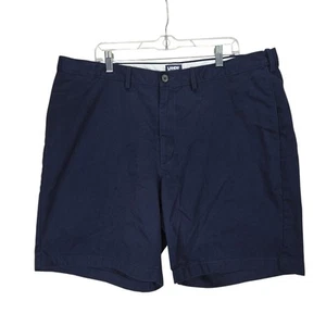 Lands' End Navy Blue Chino Mens Shorts Size 42 Traditional Fit Casual Preppy - Picture 1 of 8