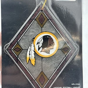 NFL Washington Redskins Stained Glass Christmas Ornament Sealed - Picture 1 of 4