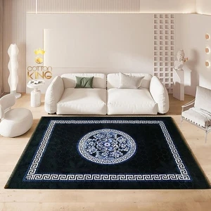 ALFOMBRA LLAVE GRIEGA EXTRA GRANDE - 160 x 230 cm (63 x 90") - AZUL y NEGRO - Imagen 1 de 3