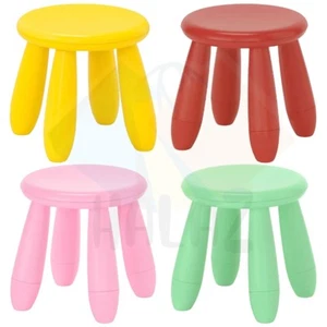 IKEA MAMMUT Children's Stool – Kids Plastic Chair Seat Indoor Outdoor – 4 Colour - Picture 1 of 5
