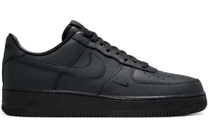 Nike Air Force 1 Low .SWOOSH Dirty Triple Triple Black Siz 12 HJ9348-001 Presale - Picture 1 of 7