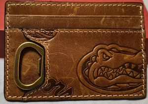 NCAA Florida Gators Jack Mason League Genuine Leather Wallet With Bottle Opener - Picture 1 of 6