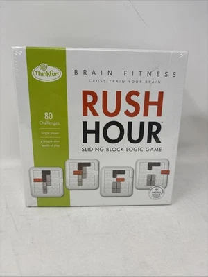 Rush Hour Sliding Block Logic Game • Brain Fitness Edition • 80 Challenges • New - Image 1 of 3