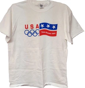 Vintage Team USA Olympische Winterspiele Shirt Herren Large Amerika Salt Lake City 2002 - Bild 1 von 8