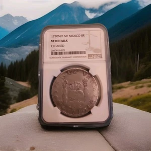 1770 Mo FM Mexico 8 Reales “Pillar Dollar” NGC VF Details  - Picture 1 of 4