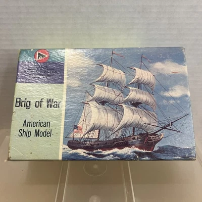 Pyro Brig Of War Ship Unassembled American Ship Model C368-60 Rare Vintage - Image 1 of 4