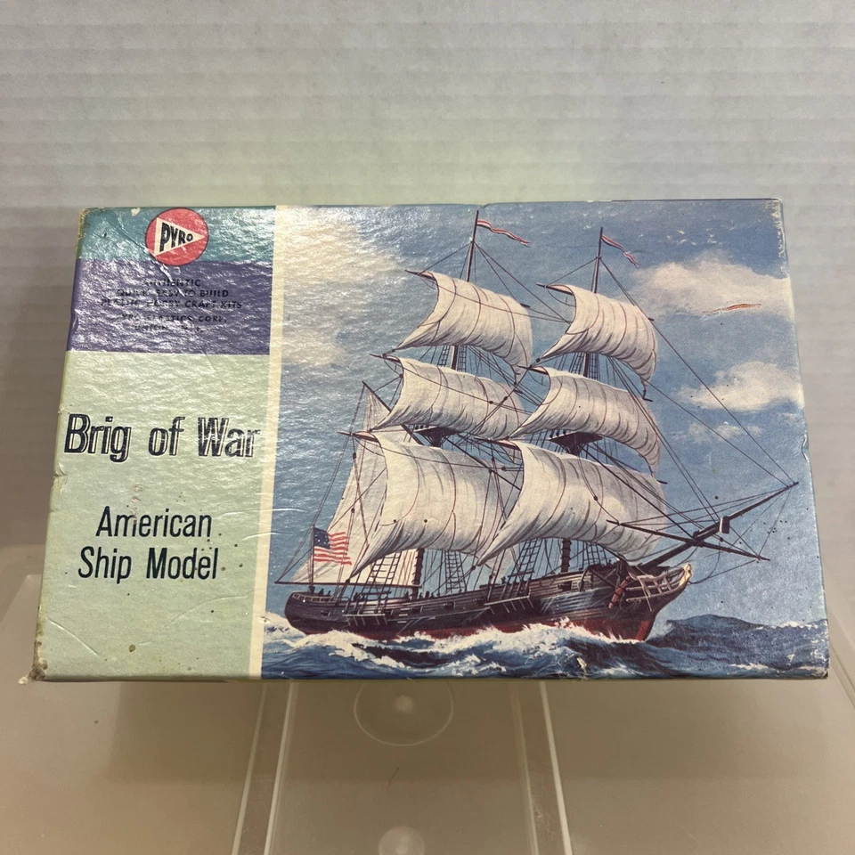 Pyro Brig Of War Ship Unassembled American Ship Model C368-60 Rare Vintage - Image 1 of 4