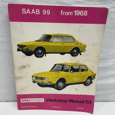 Manual de taller SAAB 99 Intereurope de 1968 modelos manuales y automáticos Foto 1 de 4