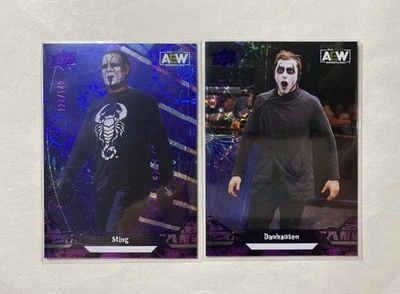 Sting & Danhausen 2023 Upper Deck AEW Purple Pyro /149 - Image 1 of 2