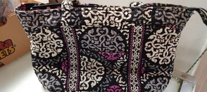 Bolso/cartera Vera Bradley Celtic Circle gris, blanco y morado - Imagen 1 de 6